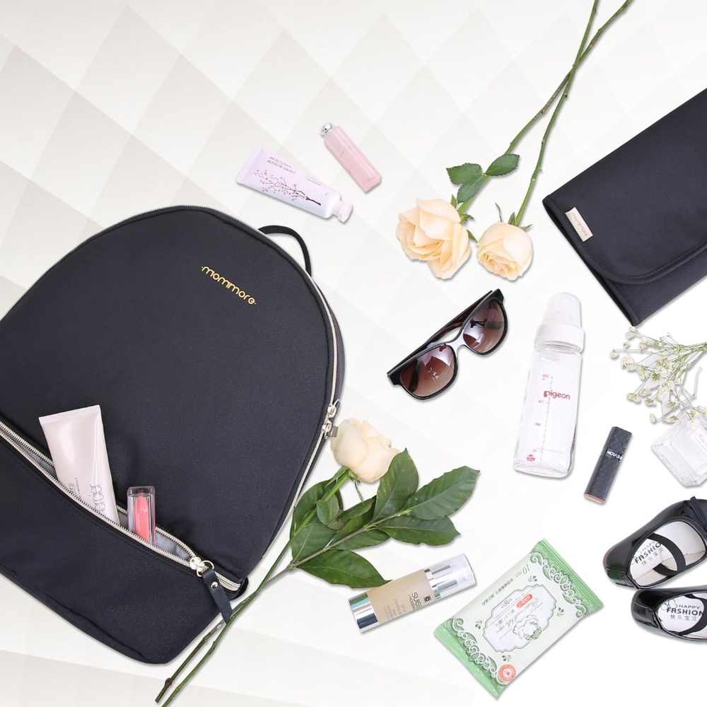 Black Baby Bag Backpack